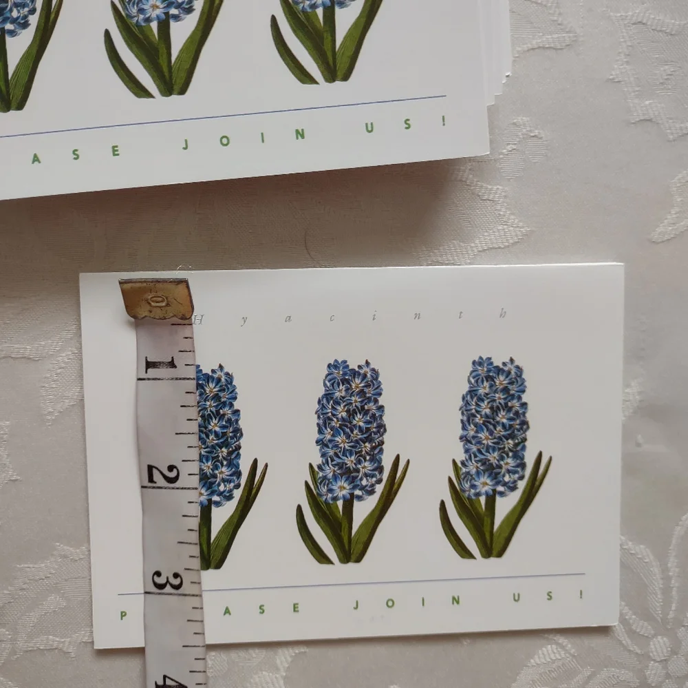Hyacinth flowers by Robert Sweet 14 invitations folding cards + envelopes